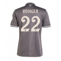 Camiseta Real Madrid Antonio Rudiger #22 Tercera Equipación Replica 2024-25 mangas cortas